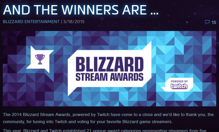 And the Heroes of the Storm Twitch Winners are...