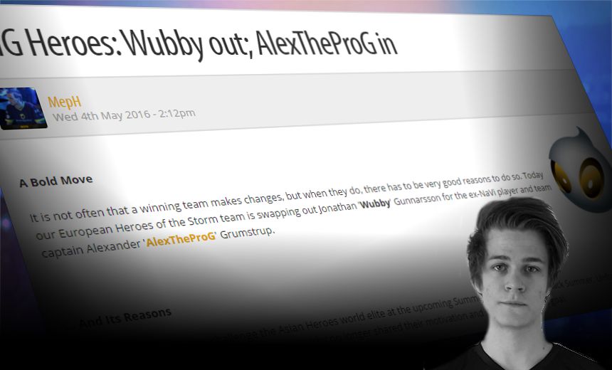 Team Dignitas replaces Wubby