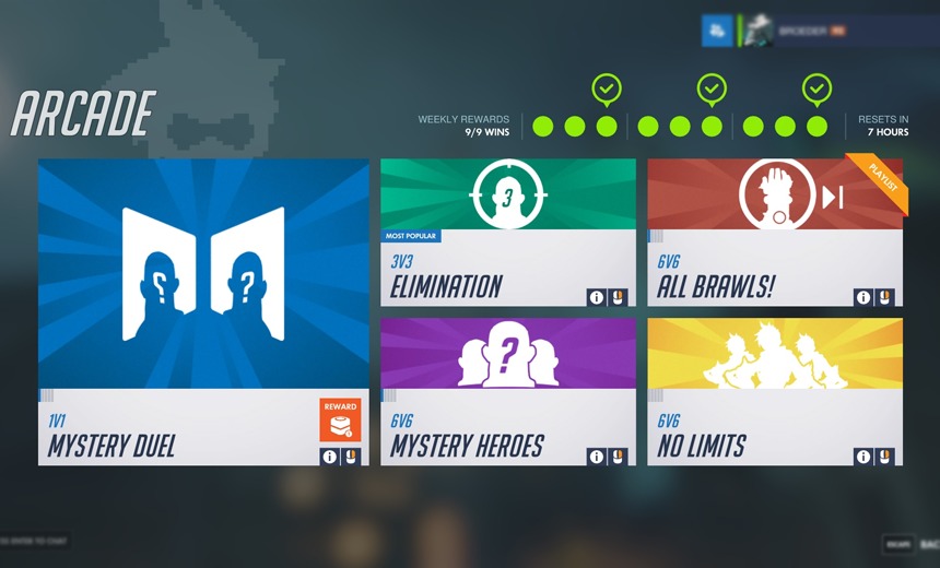 Less than 6 hours left to claim your weekly Arcade Lootboxes