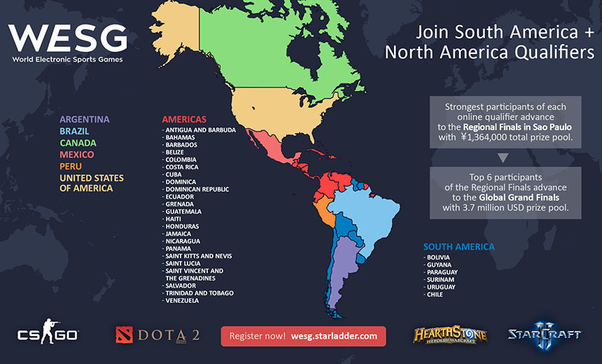 The Americas qualifiers for WESG are now open