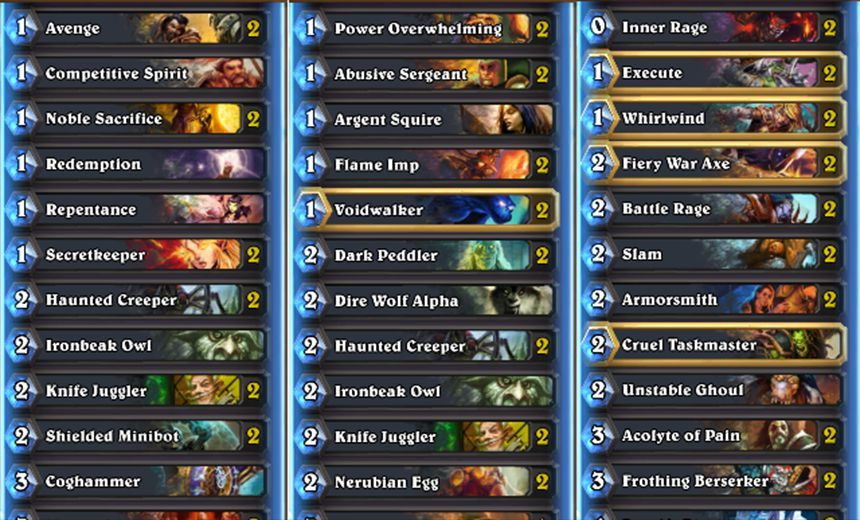 Decklist spotlight: All decks from Tavern Tales top 8
