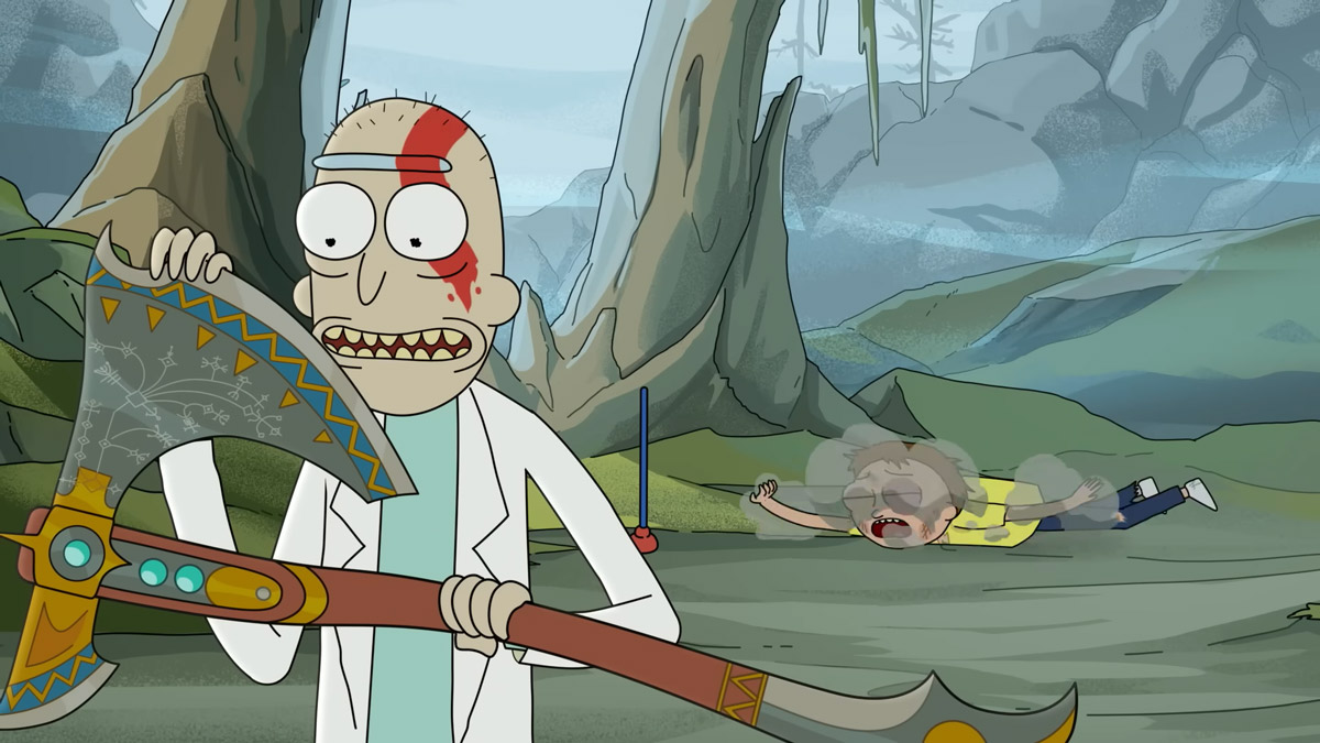 Rick and Morty's God of War: Ragnarok ad makes for a weird crossover