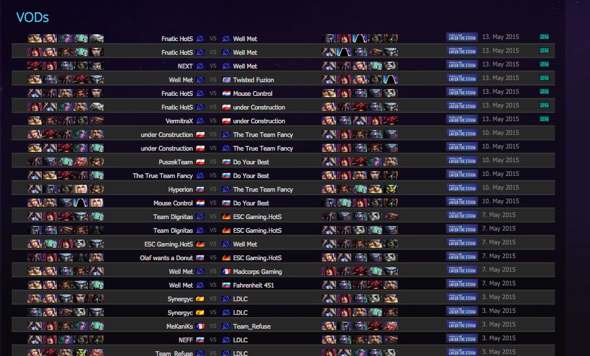 Vods for Qualifier #5 and #6 available