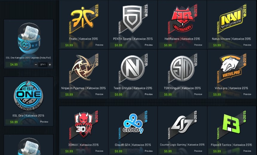 Latest CS:GO update features new Katowice 2015 stickers
