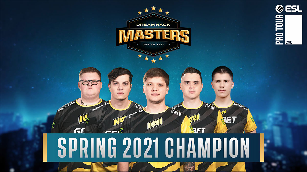 Natus Vincere win the Grand Final of the DreamHack Masters Spring 2021