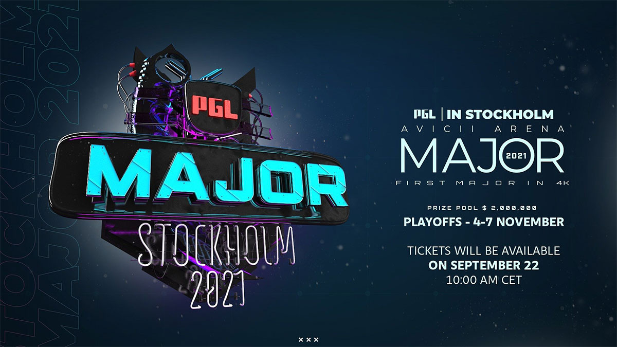 PGL announces ticket sales for Major Stockholm 2021