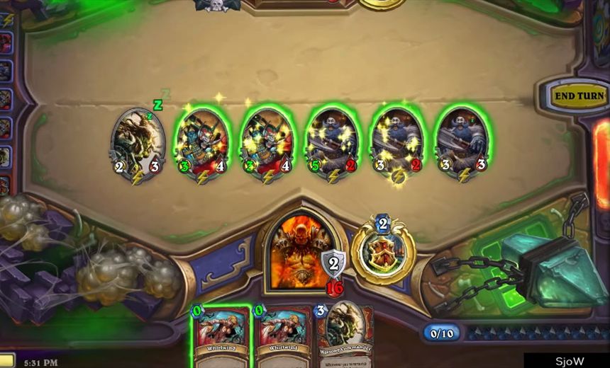 Watch Sjow demonstrate why nobody likes playing against Patron Warrior