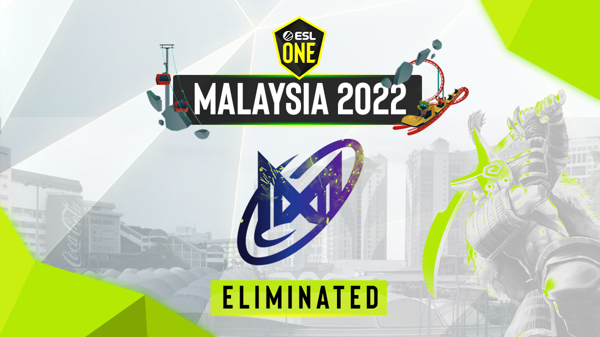 Nigma fall short at ESL One Malaysia 2022