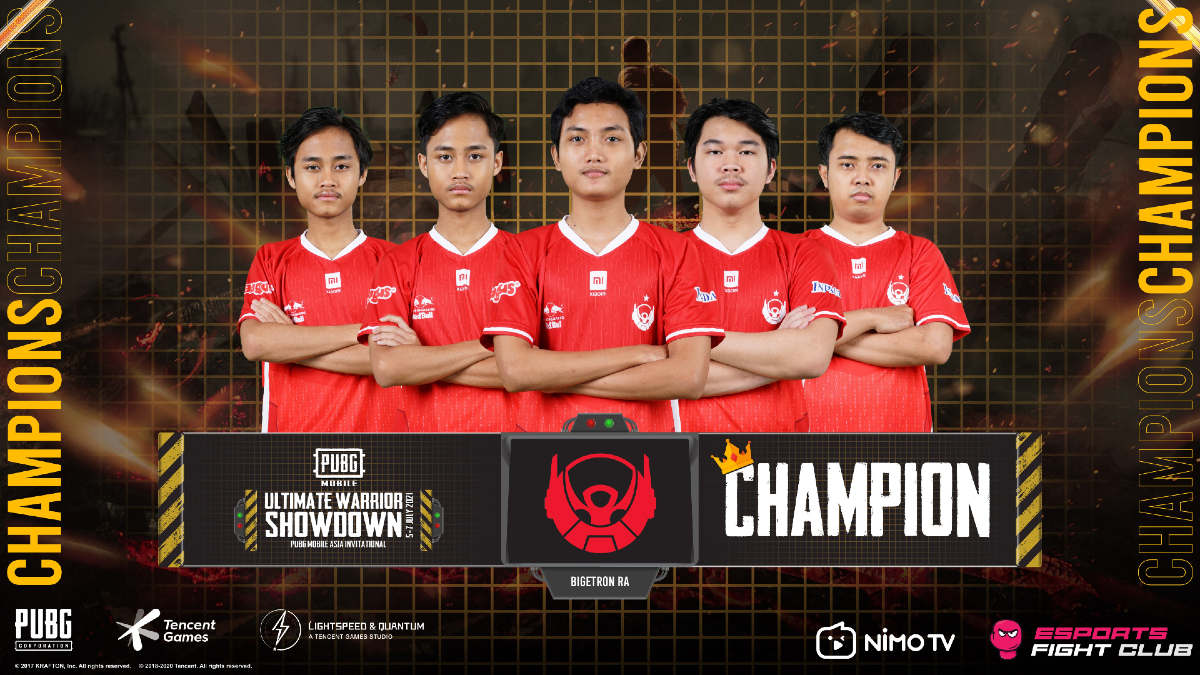 Bigetron RA become the champions of the Ultimate Warrior Showdown