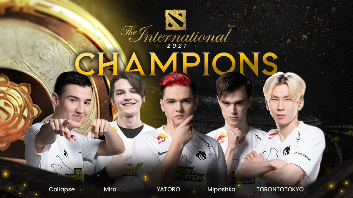 Team Spirit are the champions of The International 2021 (TI10)