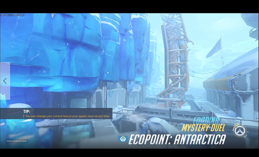A glimpse of Ecopoint: Antarctica, Overwatch's first non-standard map