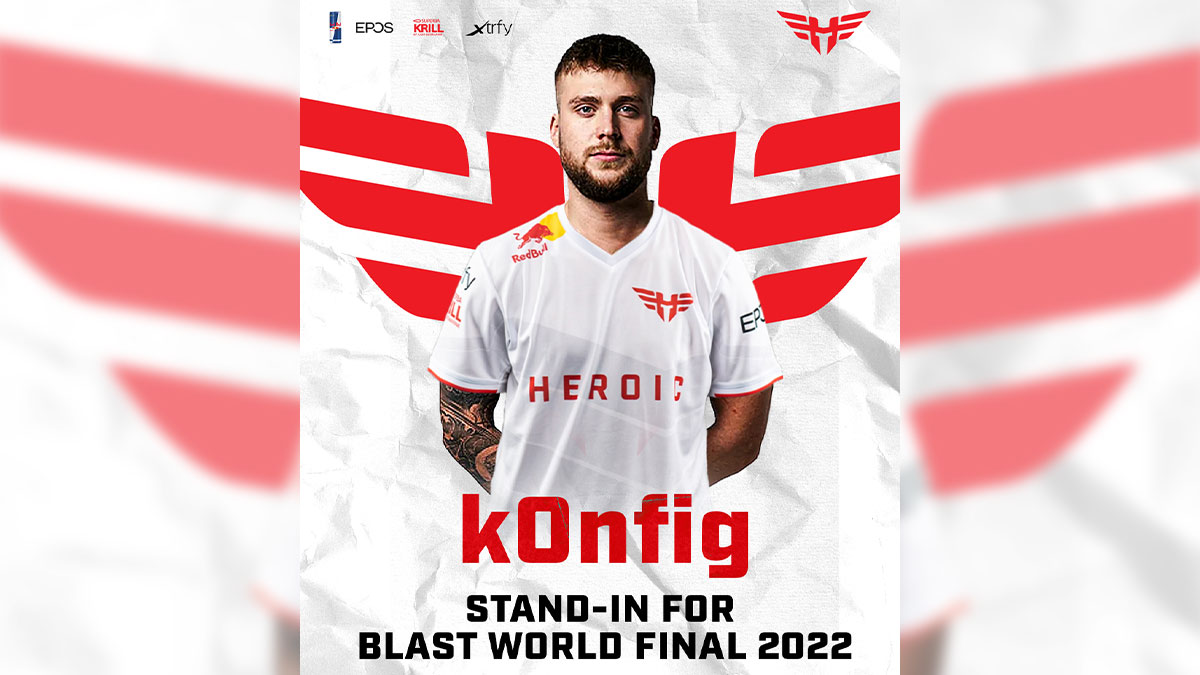 K0nfig to stand in for stavn at BLAST World Final 2022