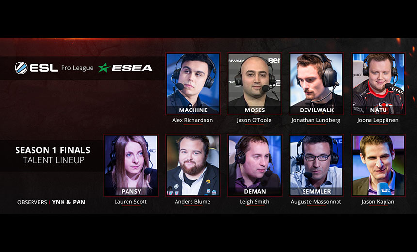 Talent line-up for ESL ESEA Pro League revealed