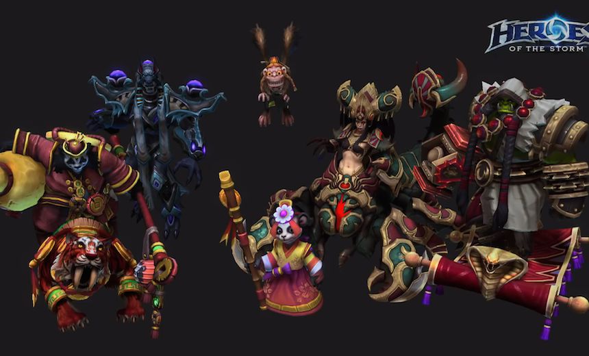 Monkey Brightwing and flying carpets? New HotS skins and mounts