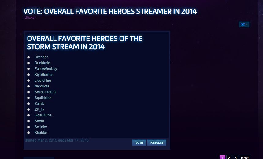 Get out the Vote! Blizzard-Twitch Award Announced