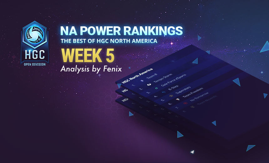 HGC 2017 NA Power Rankings: End of Week 5