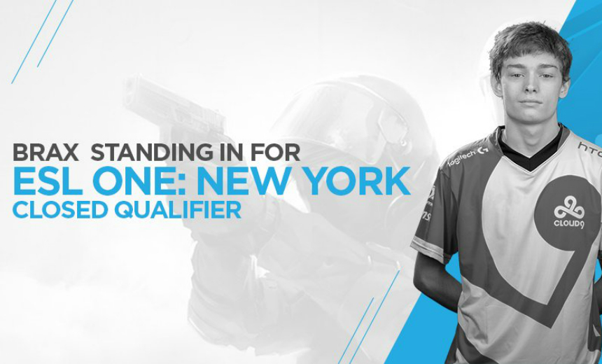 ESL One New York 2017 - Braxton 'swag' Pierce to stand-in for Cloud9 at qualifier