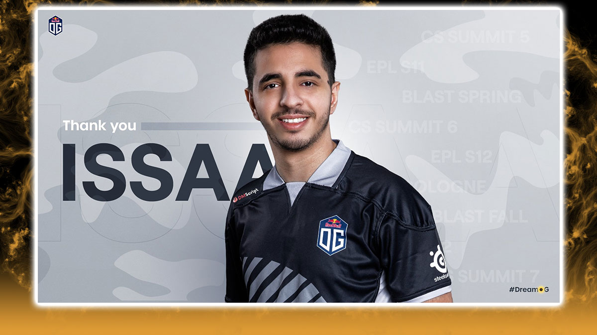 OG removes ISSAA from their CS:GO roster