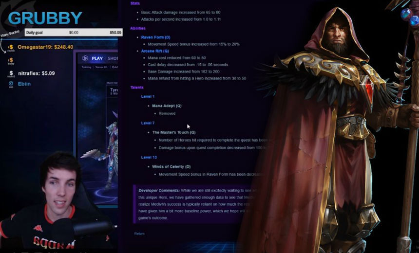 Medivh was buffed and Grubby doesn't want anyone to know about it.
