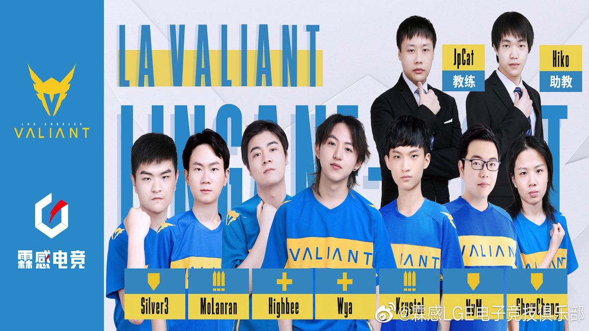 The Los Angeles Valiant announce their new 2021 roster