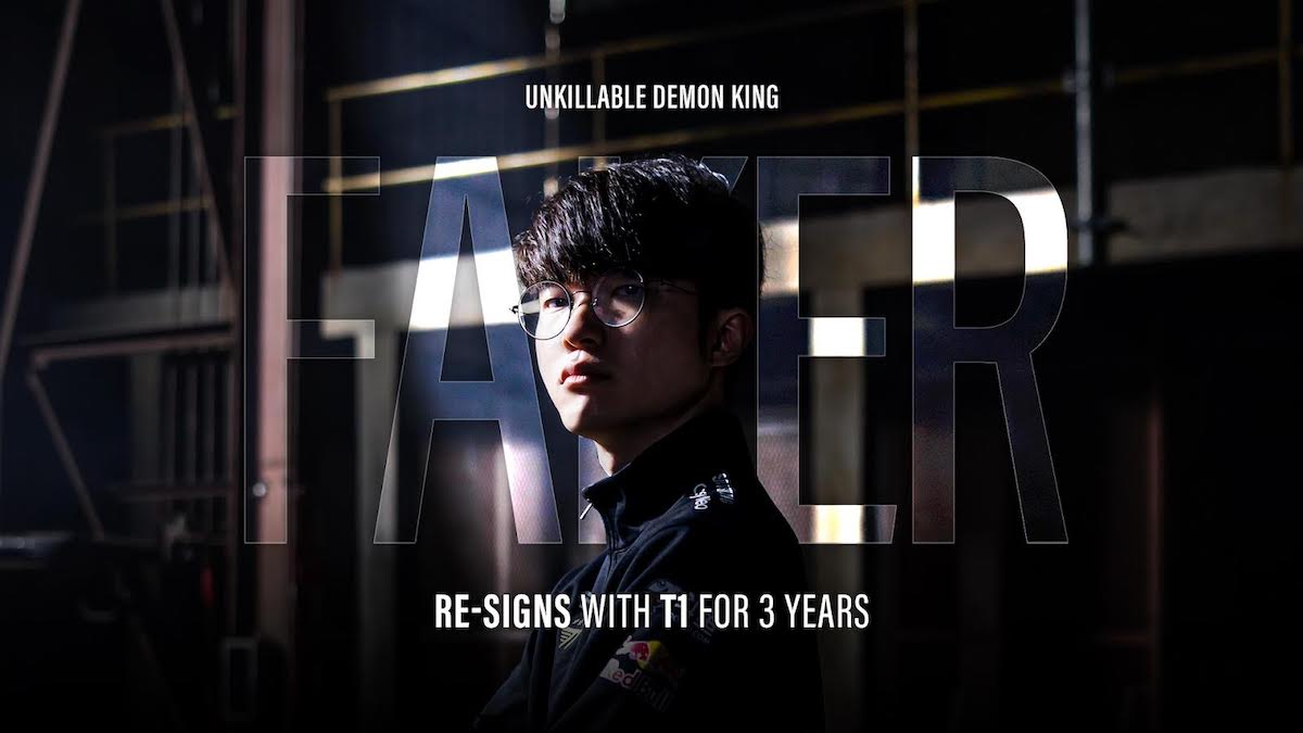 Faker signs multi-year deal to keep him at T1 for the foreseeable future