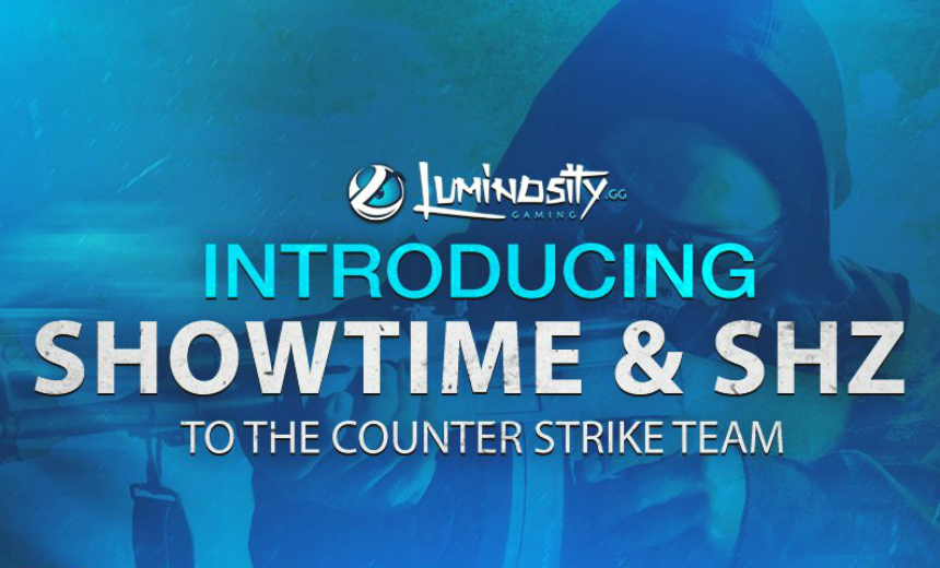 Luminosity Gaming sign SHOOWTiME and shz