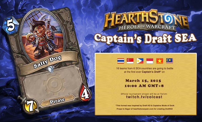 16 SEA Hearthstone Teams to compete in first ever Captain’s Draft tournament