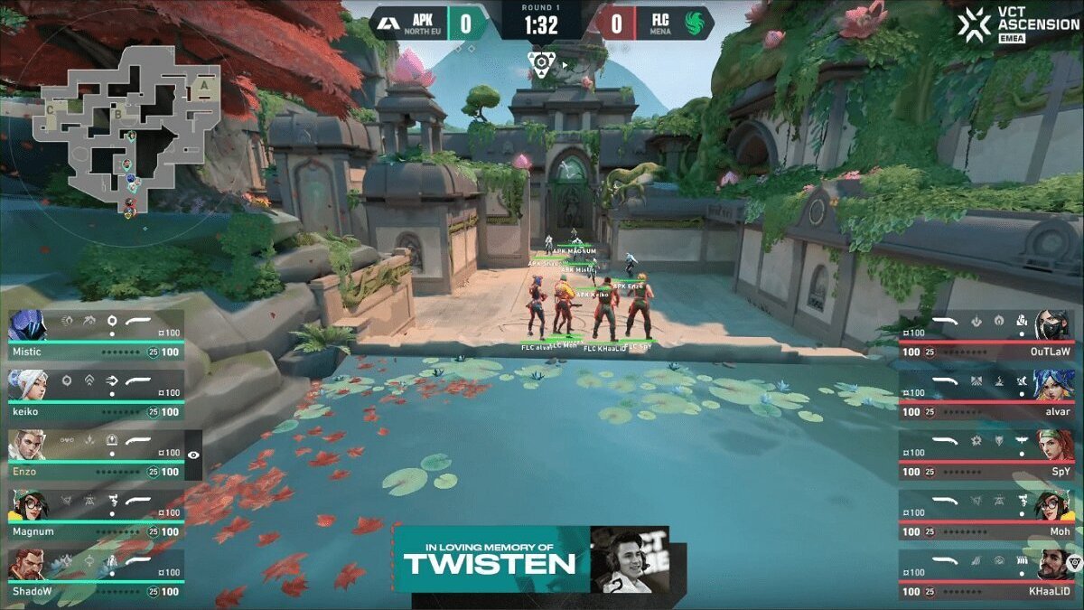 Apeks and Team Falcons honor Twisten with a shorty battle at VCT Ascension EMEA