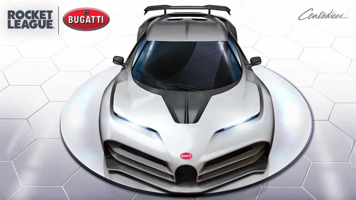 Bugatti introduces the Centodieci as the latest vehicle in Rocket League