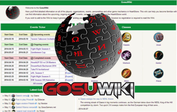 GosuWiki gets a Hearthstone section plus a visual overhaul