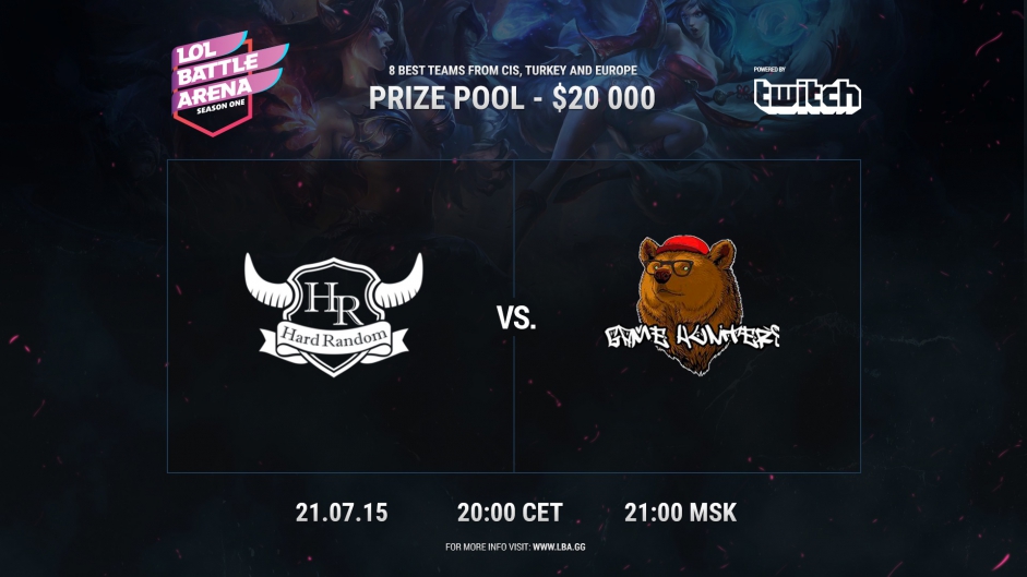 The third match of LBA. Hard Random vs Game Hunters