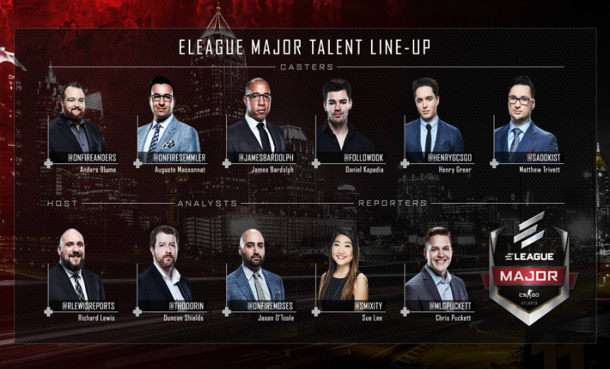 ELEAGUE Major - Talent lineup revealed