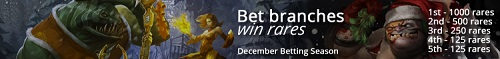 December betting season - 2,000 rares to be won!