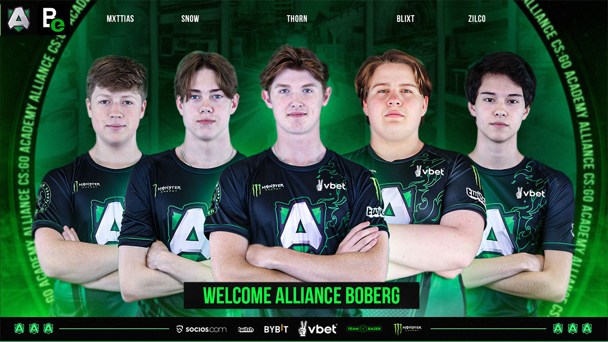 Alliance unveils their academy team for CS:GO