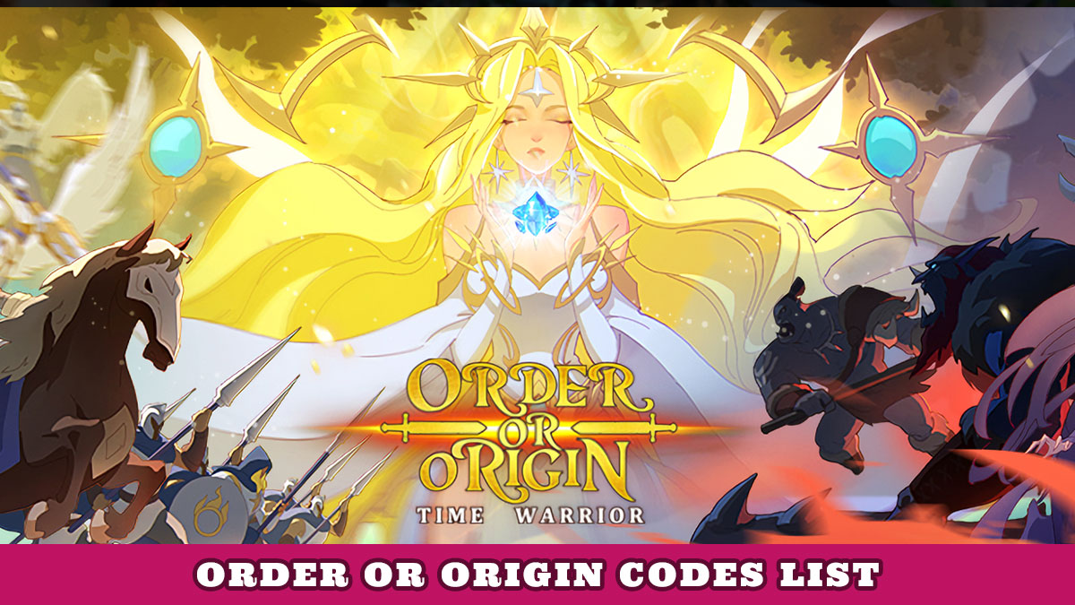 Order or Origin Codes