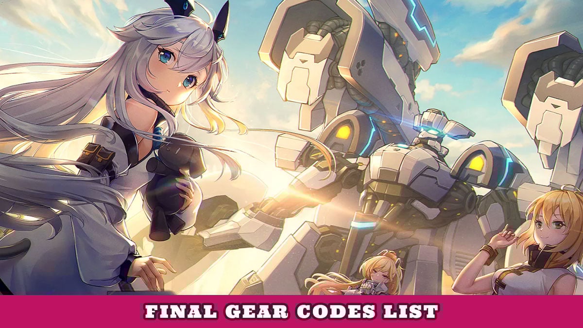Final Gear Codes List