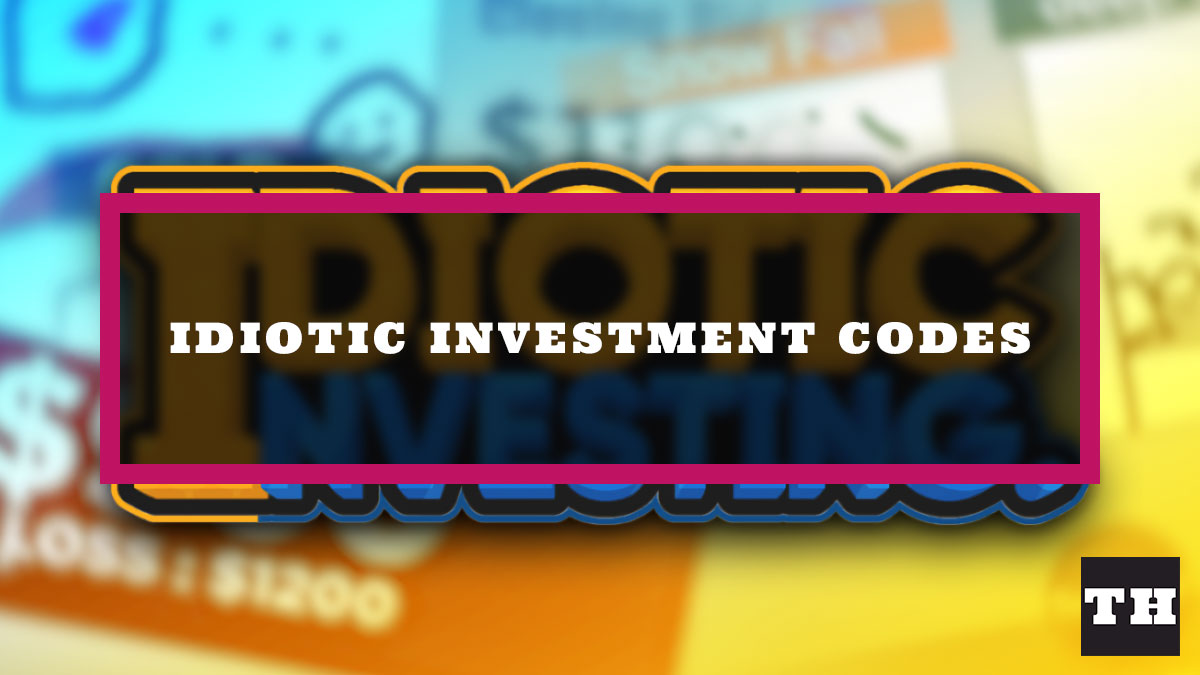 Idiotic Investing Codes
