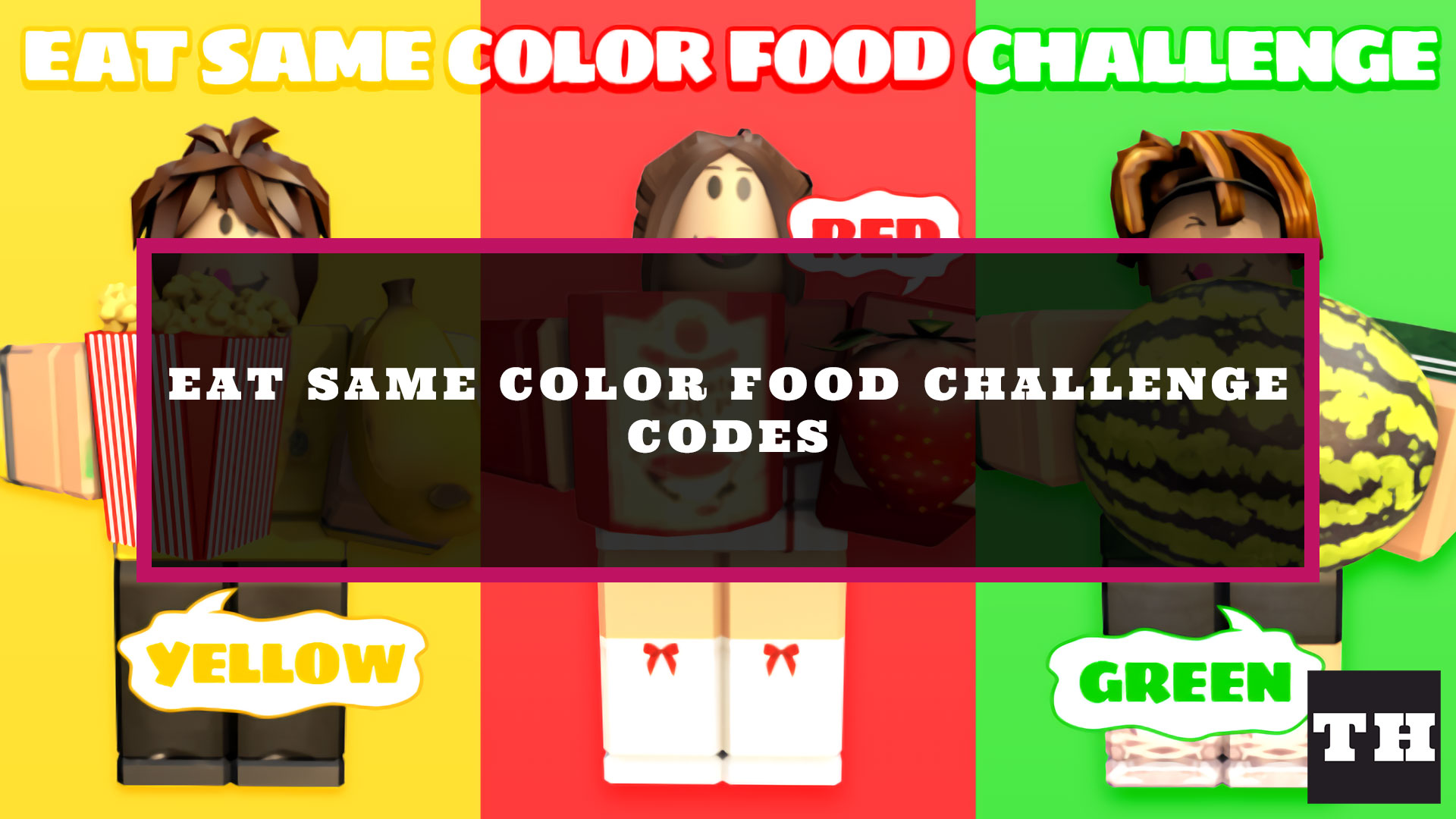 Eat Same Color Food Challenge Codes [Festival]