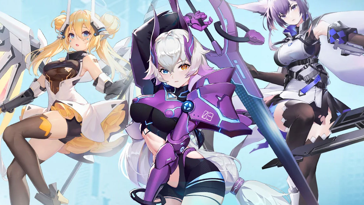 Parallel Realms promotional artwork showing multiple female characters.