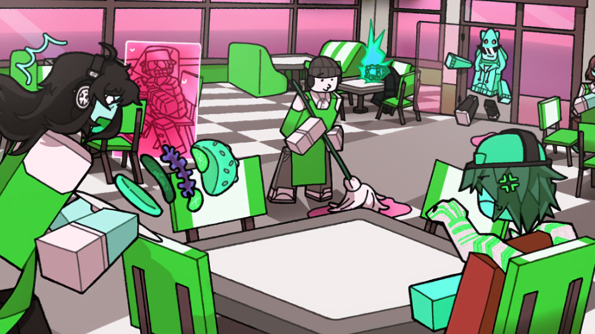 Promotional artwork for Roblox Dysfunctional Diner.
