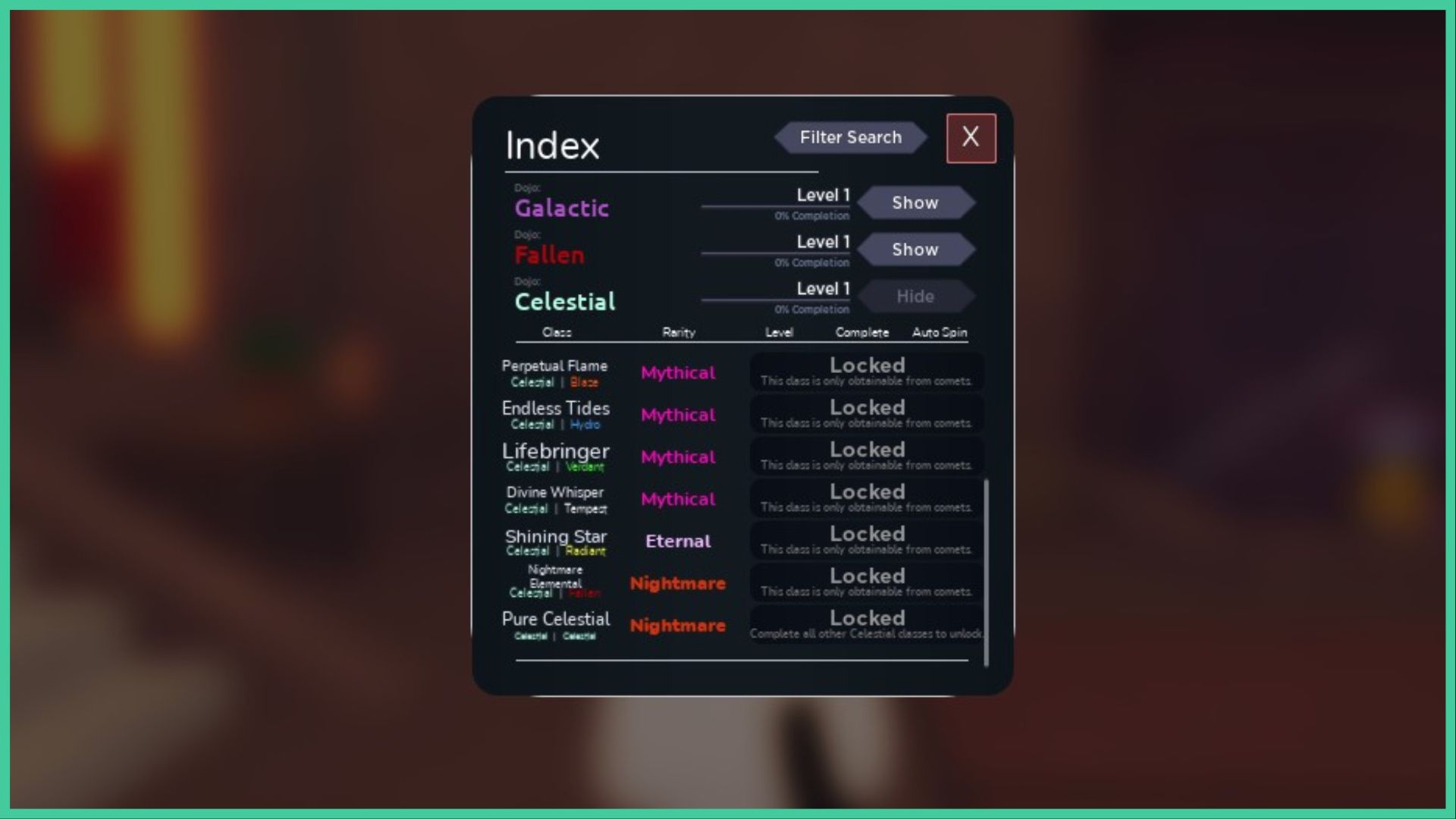 Nightmare Elemental Classes - Rarities and More