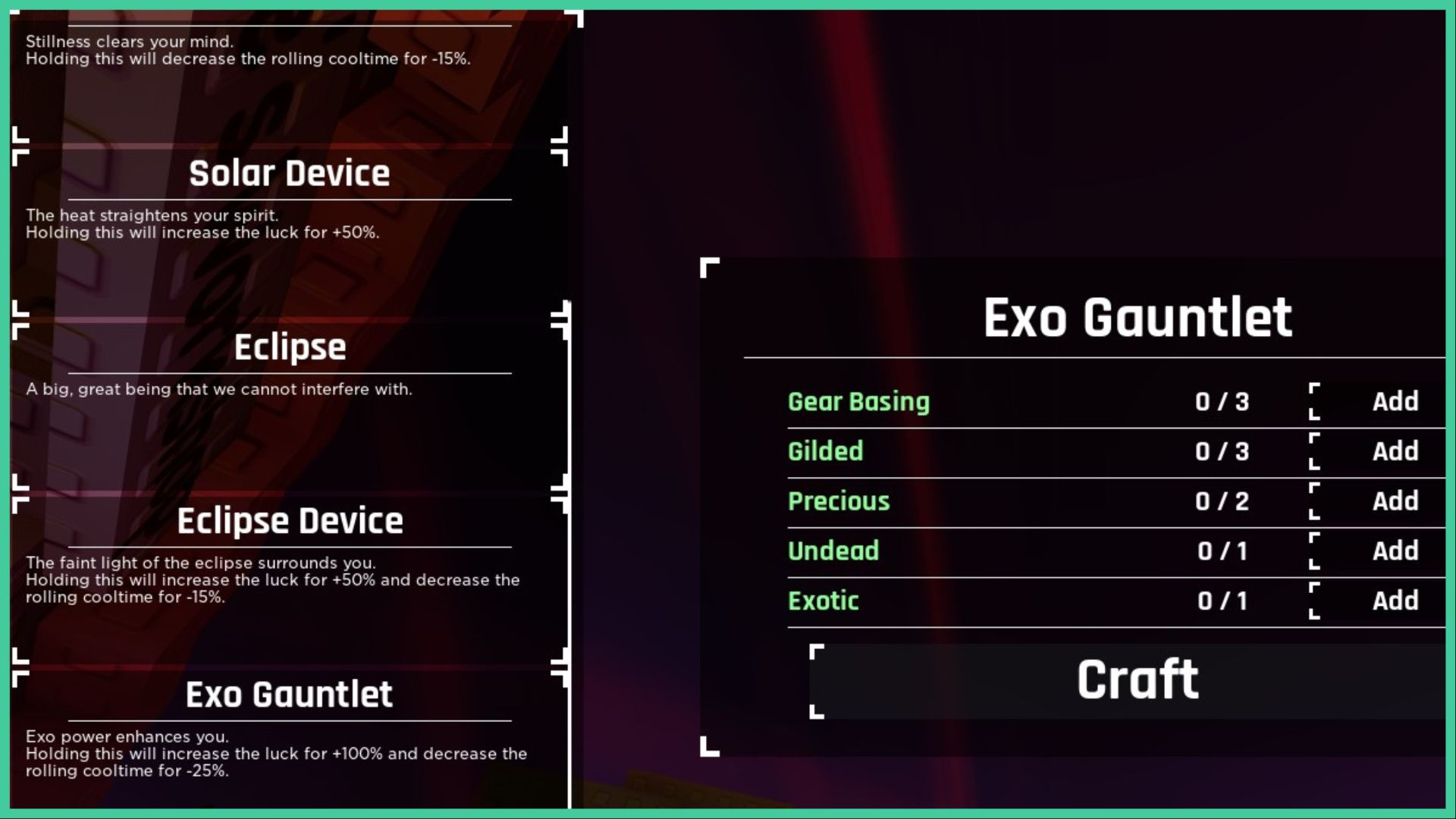 How to Quickly Obtain Sol's RNG Exo Gauntlet
