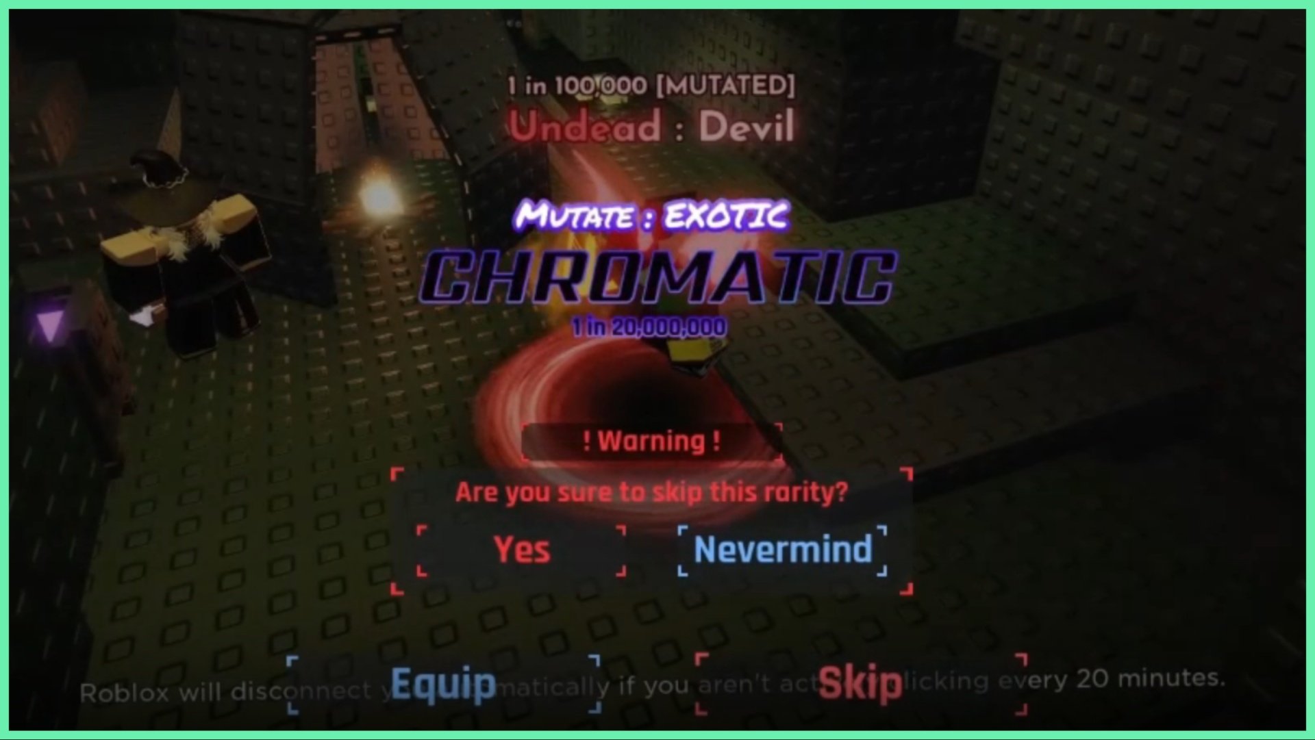 How To Get The Sols RNG Chromatic Exotic Mutated Aura