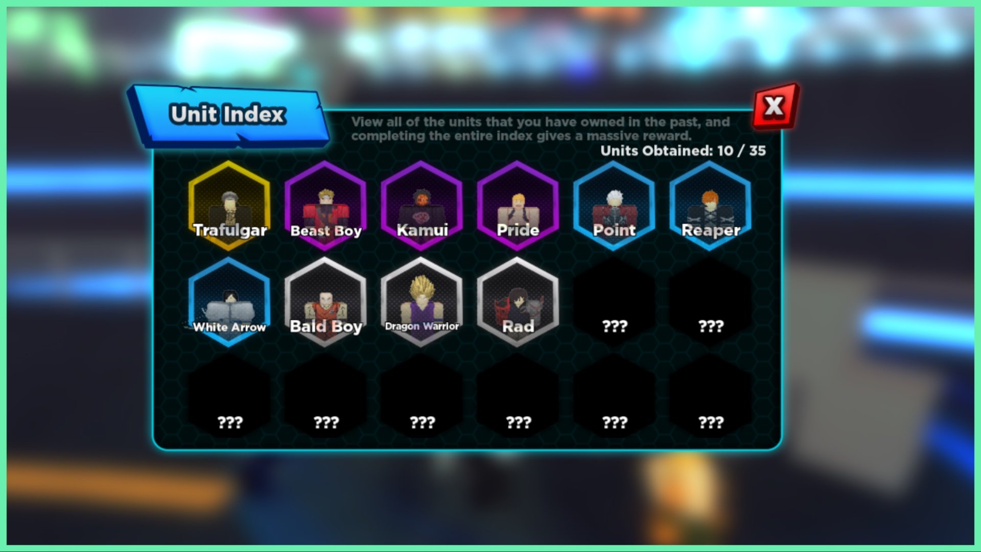 Anime Clash Unit Guide - Complete Index List