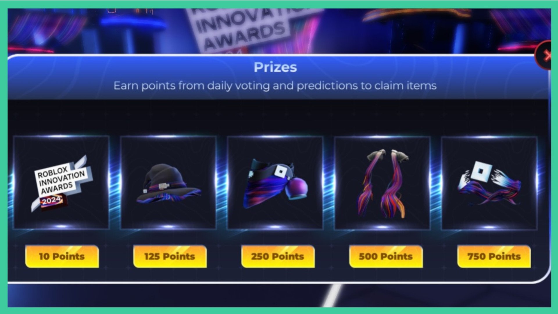 Roblox Innovation Awards 2024 Items - How To Obtain