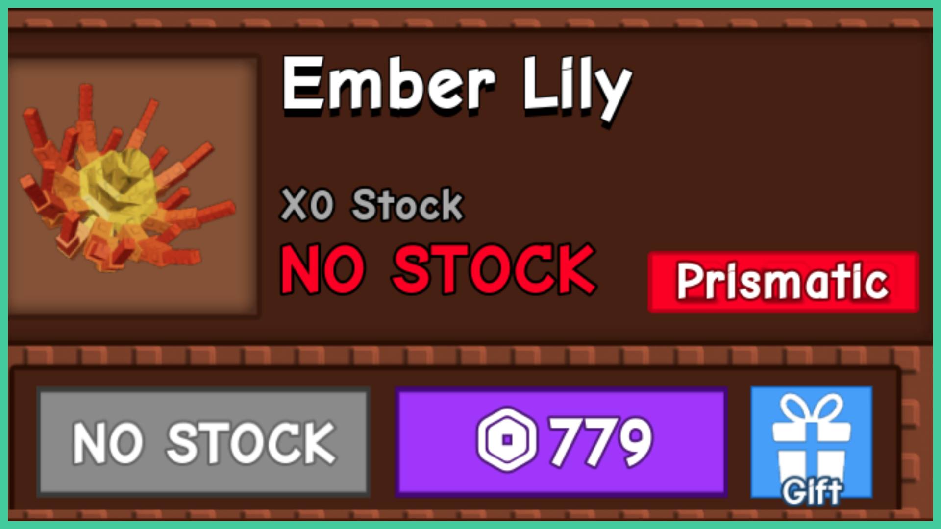 Grow a Garden Ember Lily Selling Value - Best Mutations For the Crop