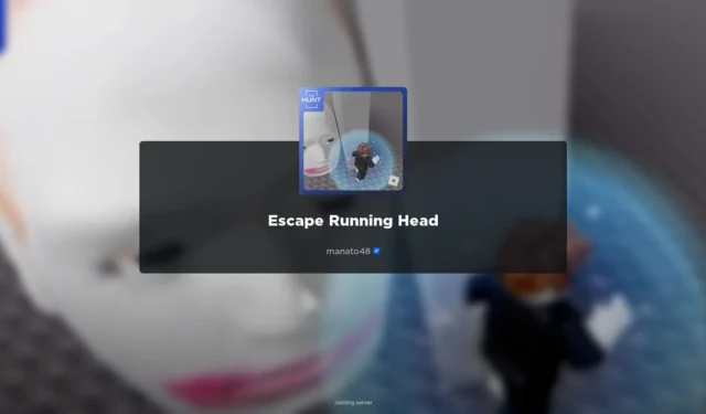 Escape Running Head- Roblox The Hunt: First Edition