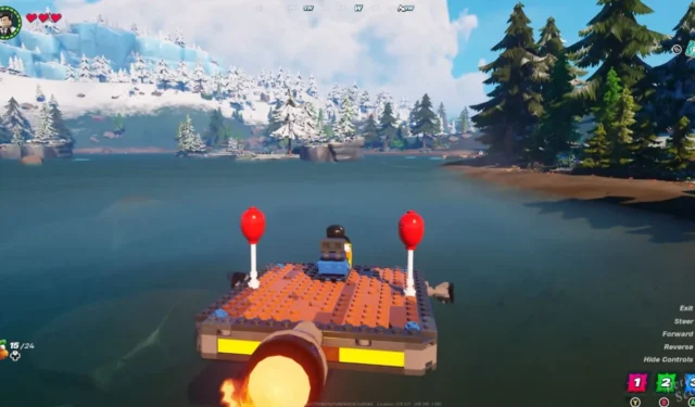 How to build a working boat in LEGO Fortnite