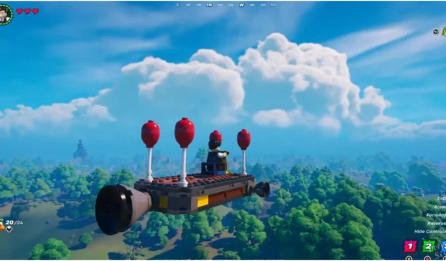 How to build a simple working plane in LEGO Fortnite