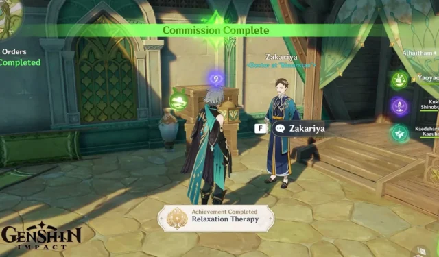 Genshin Impact Doctor’s Orders commission hidden achievement guide